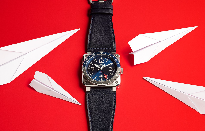 2023062003480662 - Bell &amp; Ross柏萊士BR 03-93 GMT BLUE腕錶藍調的兩地時腕錶